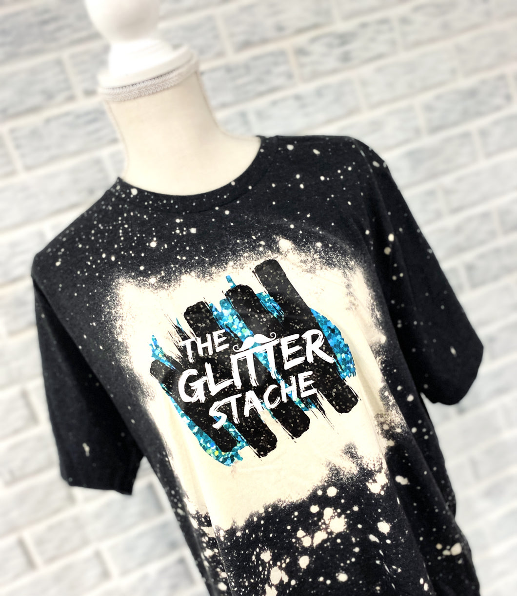 Glitter Stache Tees