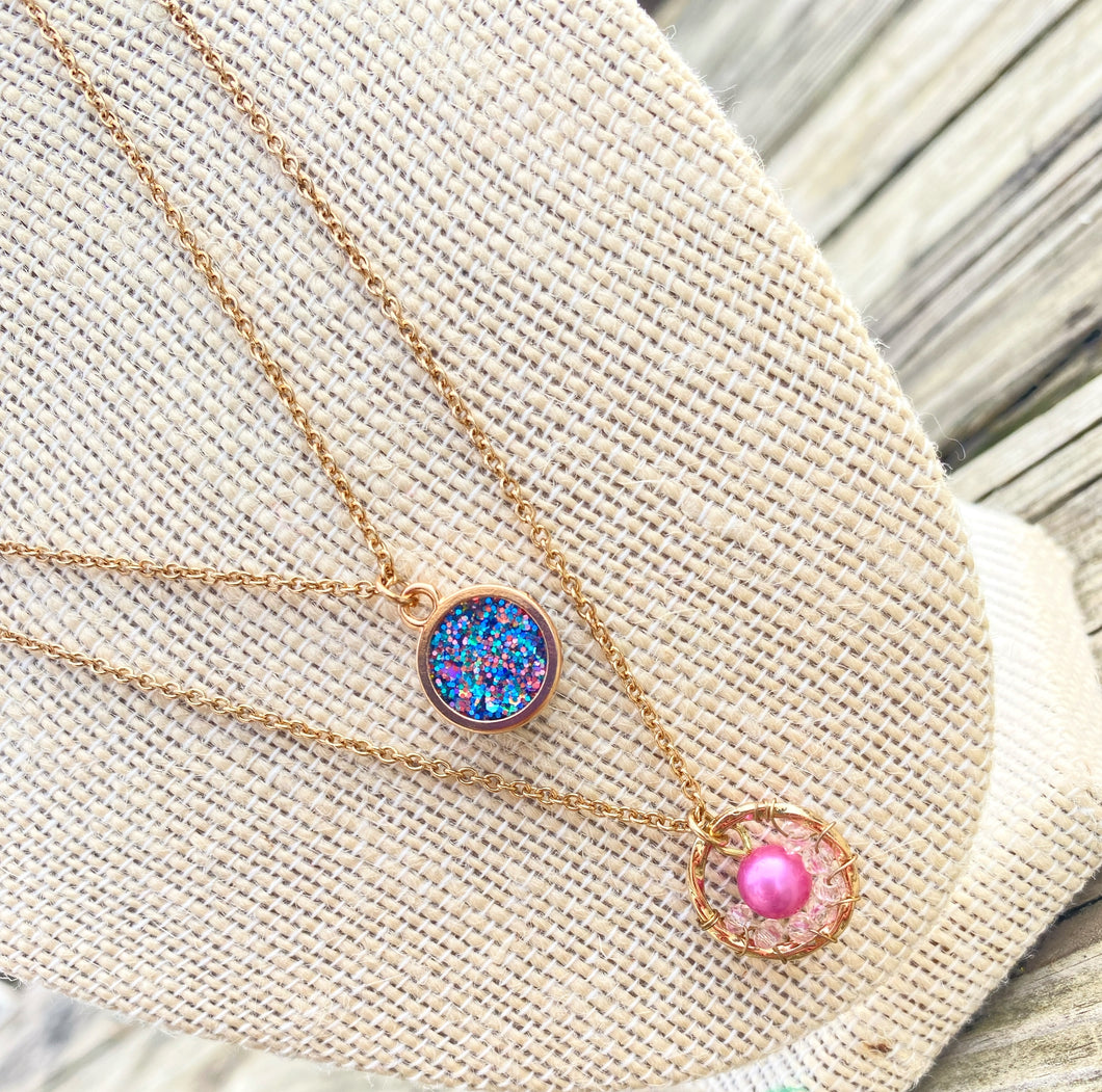 Wear Your Prayer|Open to Close|Short Double Layer Necklace